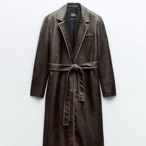 Zara Dark Brown Trench Coat